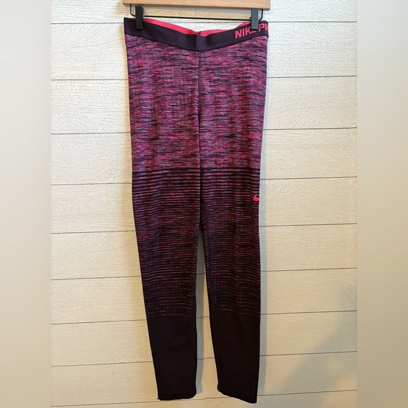 Nike Pro Dri-fit HyperWarm Training High Neck Top and Tights Set, Size XL - Picture 11 of 16